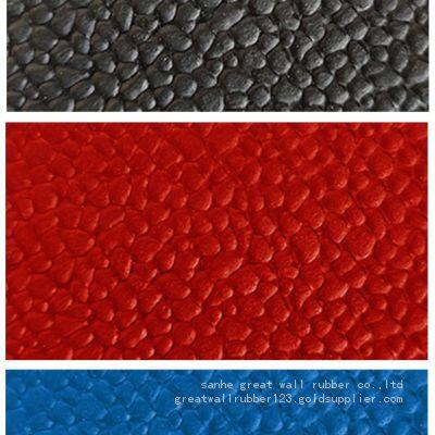 Pebbled leather