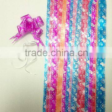 Wholesale Purple Elastic Poly Ribbon String Snow Yarn Pull Bow for Sale for Wedding Celebrate Decoration photo-5