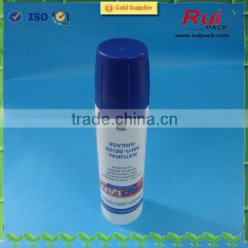 pe plastic tube for gel ,with double screw cap