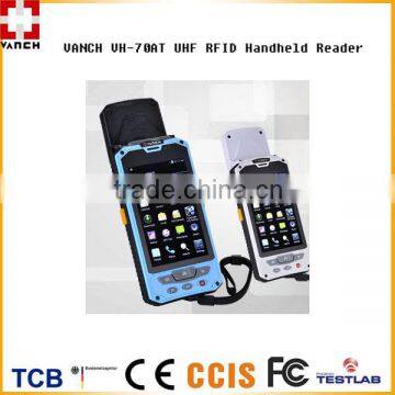 Android 4.4 UHF handheld RFID reader with External Antenna 3 meters