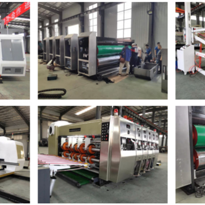 Full automatic corrugated carton flexo printing slotting die cutting machine