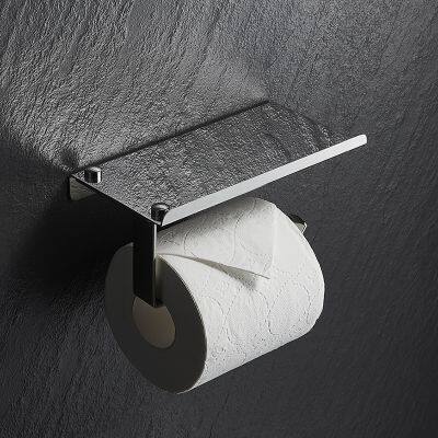 304 Stainless Steel Toilet Paper Holder Wall Mount Paper Box Bathroom Accessories House Ware Model 2509 photo-2