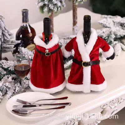 Wholesale Christmas Wine Bottle Covers - Santa Claus Dress Style for Festive Table Decor