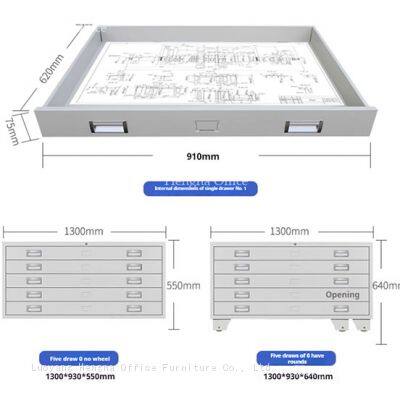 China Supplier Hengna Blueprint Cabinet for Sale Drafting Cabinet With Reinforced Load-Bearing Beams for Office and Industrial Use photo-4