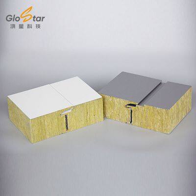 Metal Rock Wool Sandwich Panel Source Manufacturing Factory For Building Exterior Walls