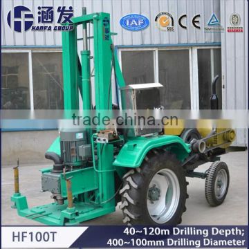 Top quality HF100T Tractor Mounted Portable Water Well Drilling Rigs for Sale