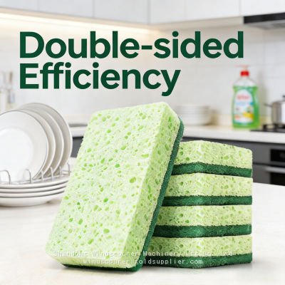 Factory Customize Kitchen Clean Sponge Pad Sustainable Cellulose Cleaning Sponge
