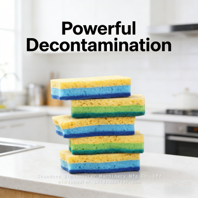 Scratch-Free Cellulose Cleaning Sponge - Gentle Yet Effective Dish Scrubber