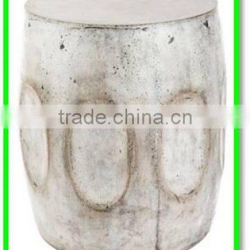 drum style stool / white iron table/ outdoor furniture manuafcture