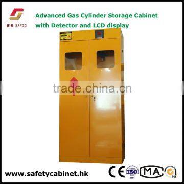 Advanced Gas Cylinder Storage Cabinet with gas leak detector and temperature,humidity alarm.