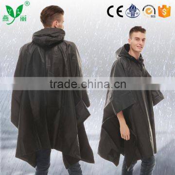 YANLI Unisex Durable 100%waterproof Adult Poncho Raincoat photo-3