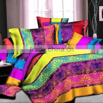 High Quality 3D Colorful Disperse Printing Bedding Set