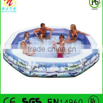 Inflatable swimming pool toy for camping