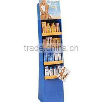 Cosmetic floor display cardboard cosmetic display stand customized displays EN.123