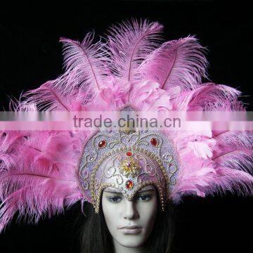 Wholesale Feather Headdress Indian Ostrich Feather Headdress photo-3