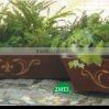 wood flower planter