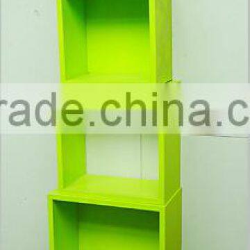 MDF paint wood rack display wooden shelf with backboard