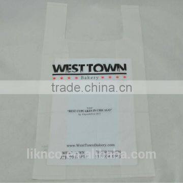 T-shirt bag ,Custom plastic bag,Grocery Packaging Bags