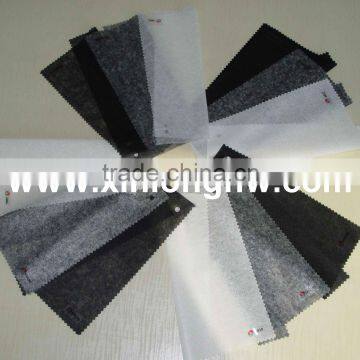 herringboned nonwoven interlining, fusible interlining, garment interlining