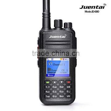 Juentai JD-680 VHF136-174MHz/UHF400-480MHz 5W 1000CH Digital Portable Radio Can Work With Mototrbo DMR Handheld Transceiver