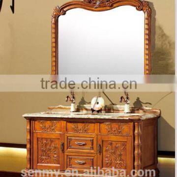 Luxury Furniture Set Classic Solid Wood Bathroom Cabinet