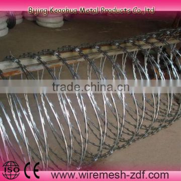 galvanized razor barbed wire