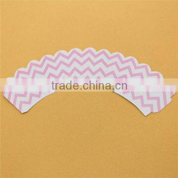 Eco Friendly Party Supplies Blue Wedding Cake Decoration Chevron Dot Stripe Star Heart Cupcake Wrappers photo-4