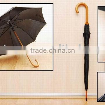 wooden straight umbrella