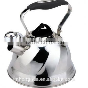 Stainless steel whistling tea kettle