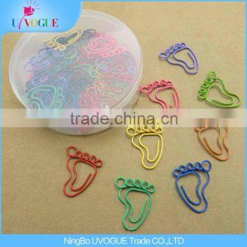 Eco-Friendly Office Supply Factory Produced Smile/Penguin/Foot/Hand Shaped Unique Paper Clips