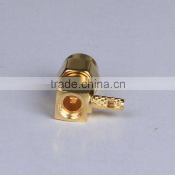 RF SMA, Male, right angle coaxial cable connector