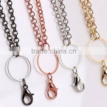 fashion necklace jewelry gold hollow necklace in 60cm length silver/gun/rose gold/gold