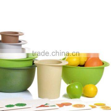 custom design hot bamboo fibre storage boxes, food&fruit&snack containers