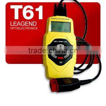 vehicle diagnostic tool OBD II car scanner T61 for Spanish, English, French, Dutch, German