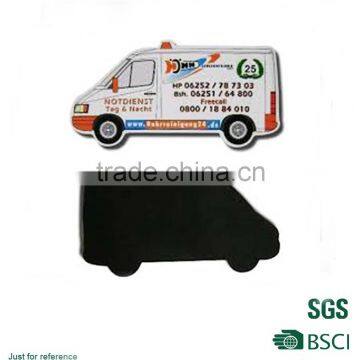 Car shape fridge magnet eco-friendly fridge magnet/full color printed coated paper magnet/High performance