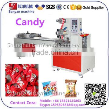 Automatic High speed Pillow seal cotton candy packaging machine, marshmallow candy wrapping machine