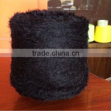 Dyed 100%Polyester Feather Knitting Crochet Yarn for Hand Knitting Scarf photo-2