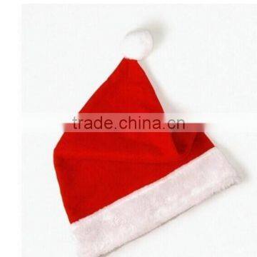 Hot Promotion Wholesale Christmas Gifts Santa Claus Hat Fashion Soft classical Christmas Hats