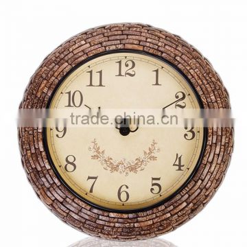 46cm Home Decor Mosaic Coconnut Shell Big size Wall Mounted Clock