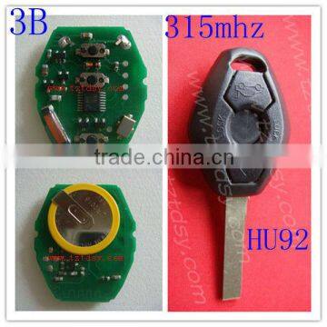 Tongda Top sale remote key 3 button with 315mhz/433mhz.