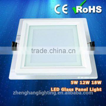 LED Glass Panel Light Square Inner bevel