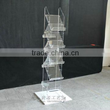 brochure display stand, Alibaba manufacturer brochure holder, transparent color magazine holder