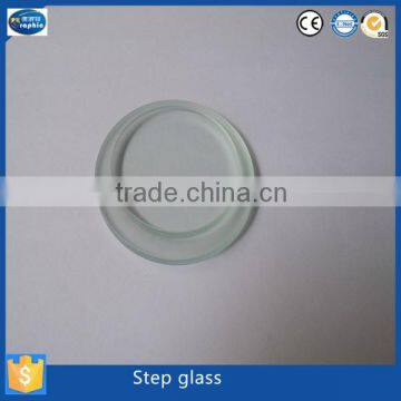 Chinese Glass 6mm Step Shaped Tempered Glass for Lamp Cover
