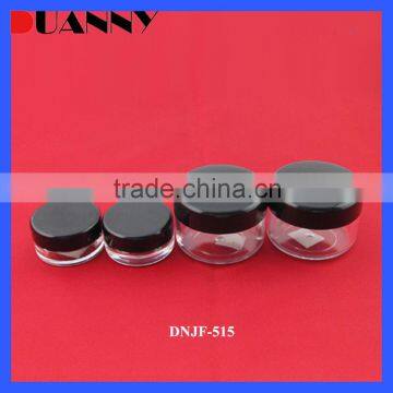 PS Powder Jar with Black Cap Packaging,PS Jar with Black Cap