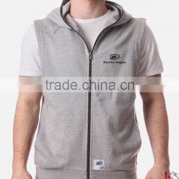 Sleeveless Blank Hoodies with customized logo or printed