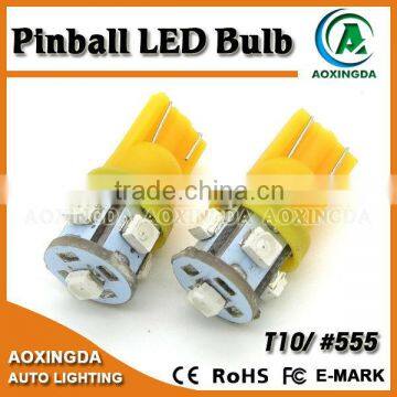 Pinball Led Bulb #555 Yellow 6.3V AC DC