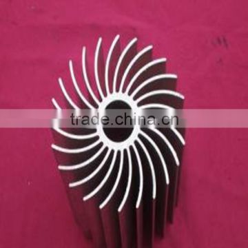 Aluminum Extrusion LED Heat Sink/ Aluminum extrusion high power heat sink