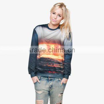 fashion natural high quality 3d digital print fullprint crewneck sweatshirt spring autumn unisex custom oversized pullover