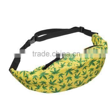 New Arrived 3D Print High Quality Custom Polyester Foldable Waist Bag