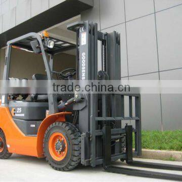 2.5t lpg china forklift truck price for sale